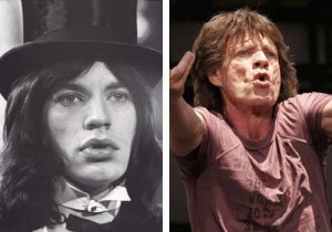 Mick Jagger: Young and older